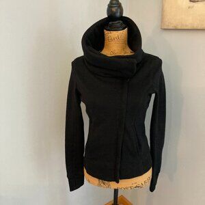 Akira Chicago Red Label Moto Black Sweatshirt Jacket Women Size Small